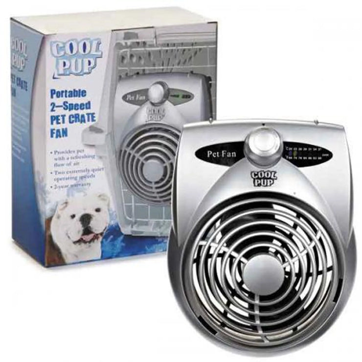 Cool Pup Portable 2-speed pet crate fan for cooling pets