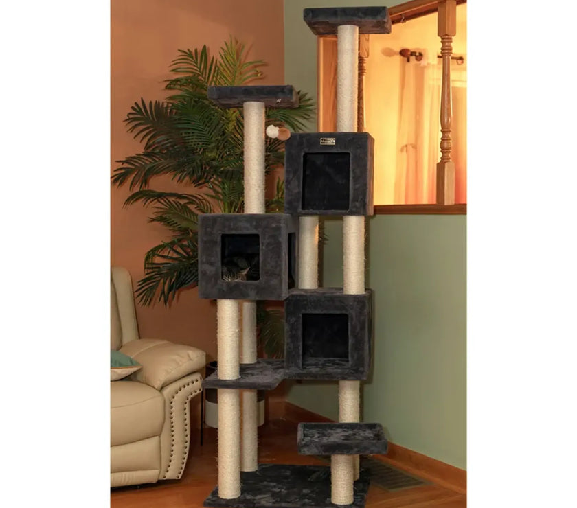 Griant Real Wood Cat Tower for Multiple Cats  A8104