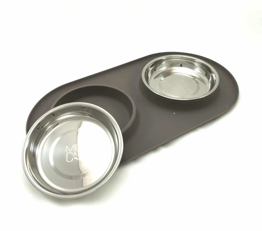 Messy Cats Double Silicone Feeder