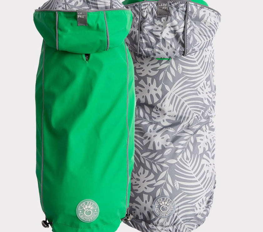GF Pet Reversible Dog Raincoat for All Weather