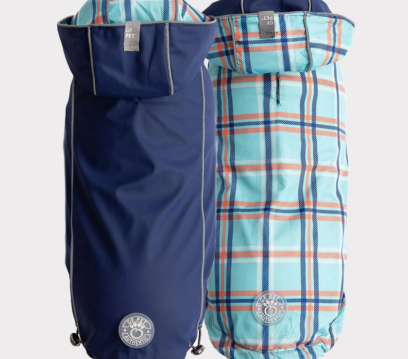 GF Pet Reversible Dog Raincoat for All Weather