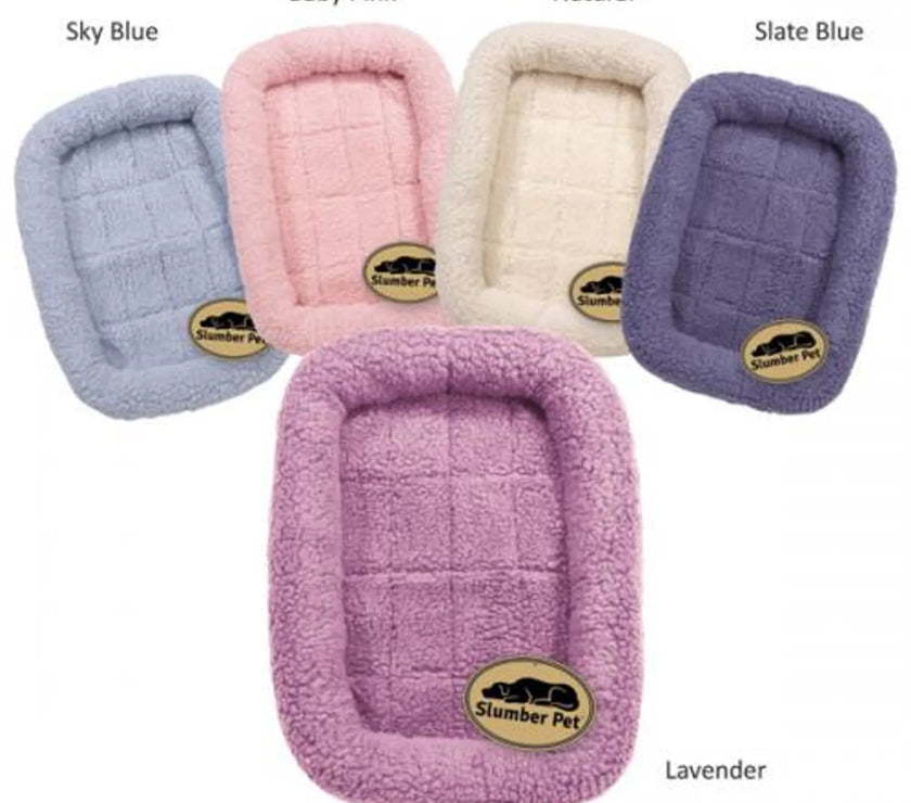 Slumber Pet Sherpa Crate Bed