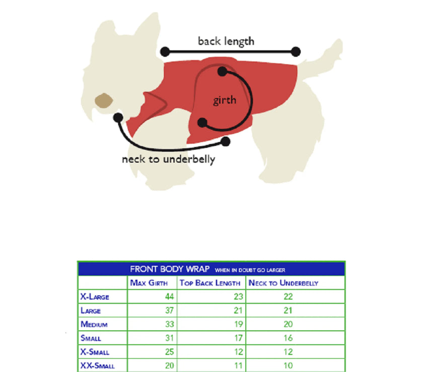 Healers Therapeutic & Anxiety Front Body Wrap