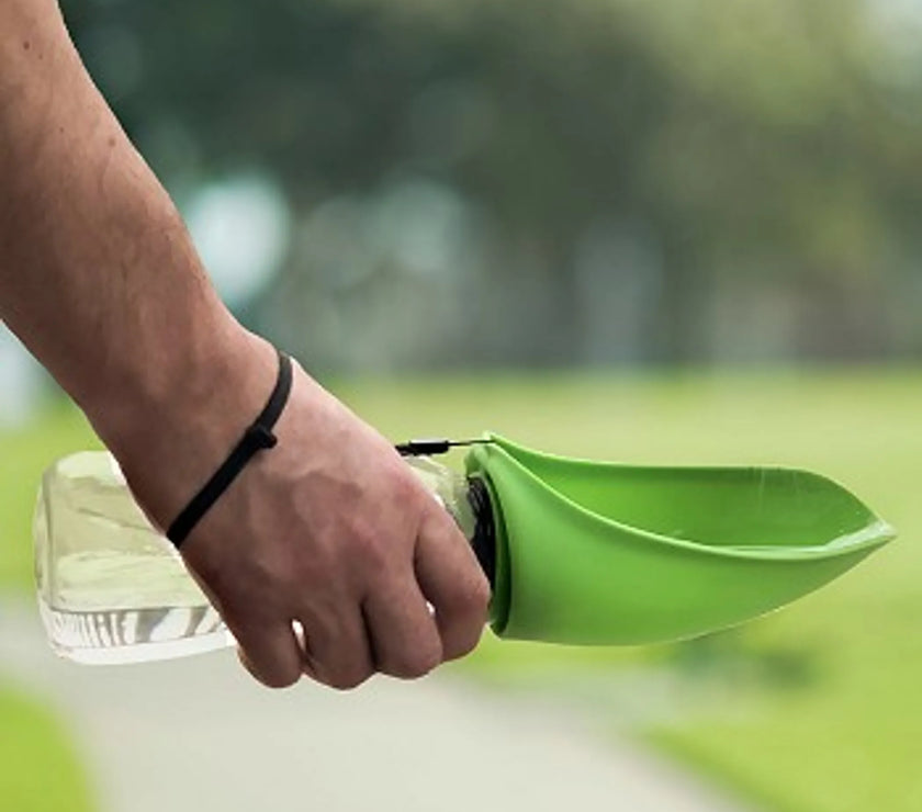 Fold-A-Bowl - Portable Pet Water Bottle and Bowl